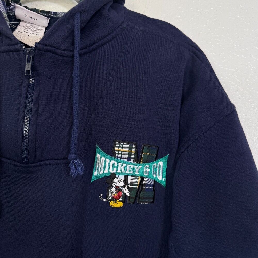 Vintage Disney Sweater Women Large Micky & Co Logo Hoodie Pullover Retro 90s - Picture 2 of 9